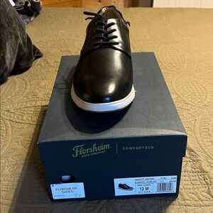 Florsheim Black Leather Oxford Shoes